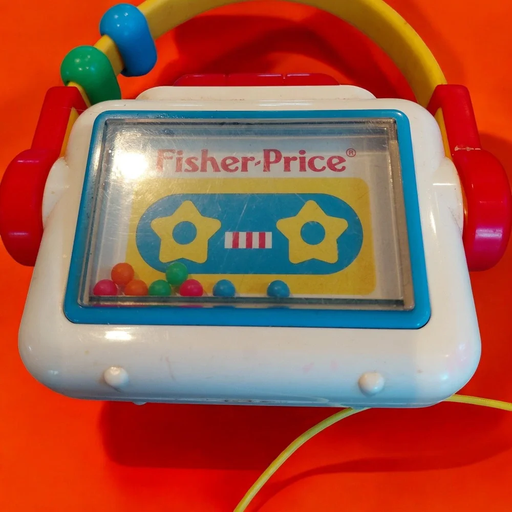 Vintage Fisher Price Chatter Telephone Pull Toy‎ Classic Rainbow Kids Play Toy
